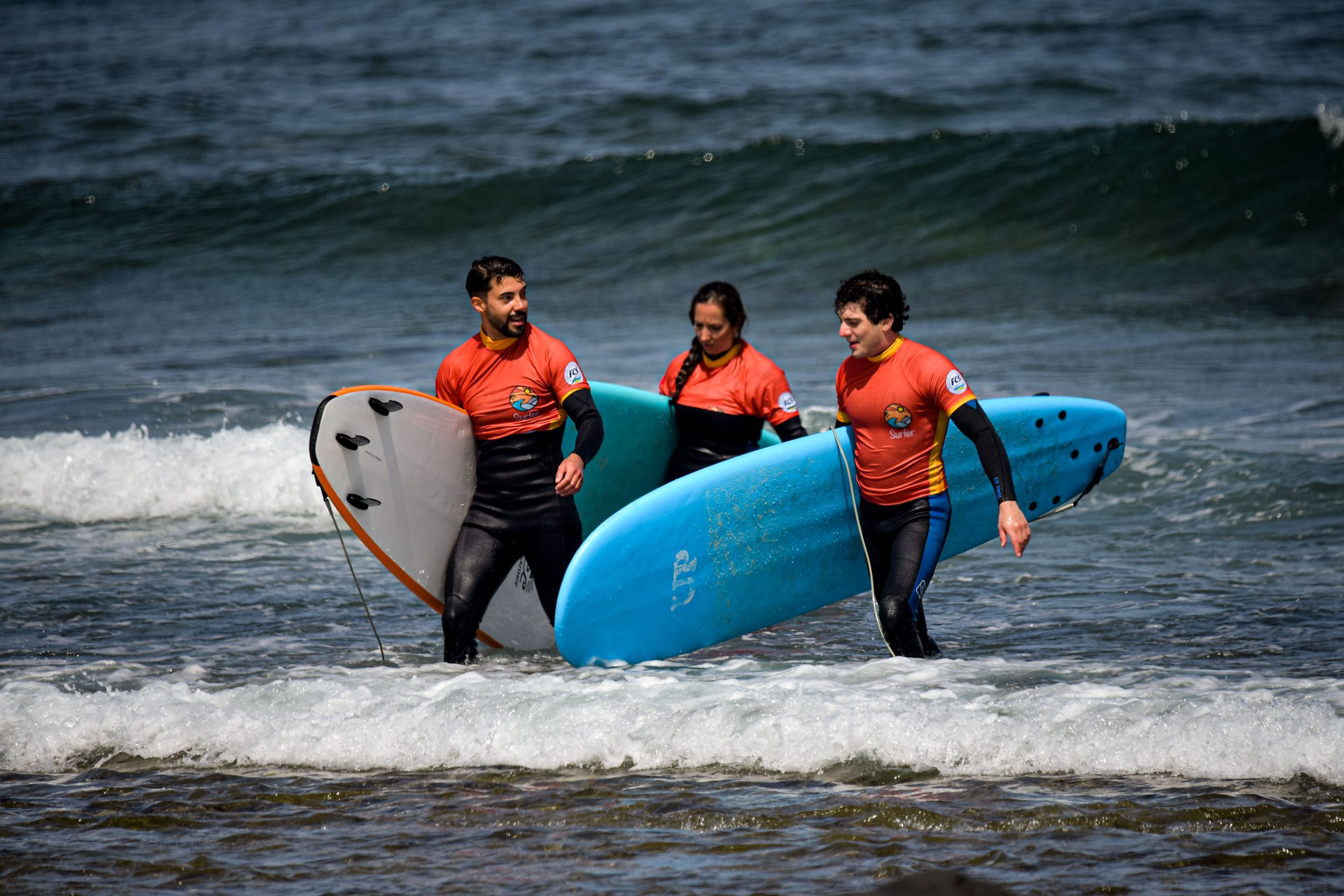Beginner surf lesson at Playa de Las Américas Tenerife